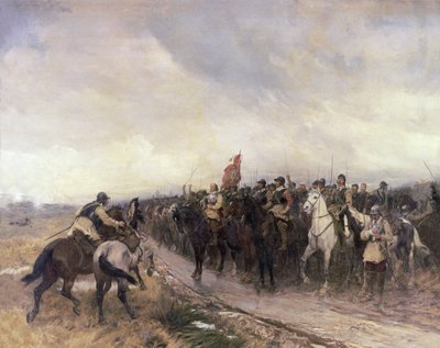 Cromwell en Dunbar, 1650 de Andrew Carrick Gow